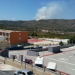 Foto de l'incendi a Canor (foto de @carlets1982 a twitter)