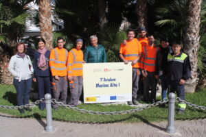 Alumnes del Taller d'ocupació "T'avalem"