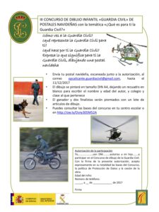 Cartell del concurs de dibuix infantil de la Guàrdia Civil