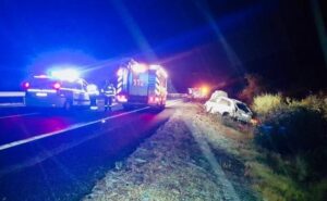 Imatge de l'accident a l'AP-7 a Benissa