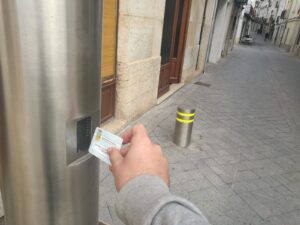 El sistema d'accés al carrer Puríssima