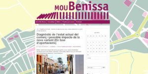 Captura de la pàgina web de Mou Benissa
