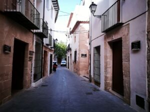 Senyalització al centre històric de Benissa