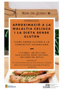 Cartell de la xerrada sobre la malaltia celíacaz