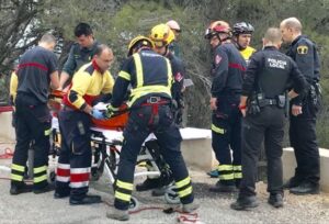 Rescat del ciclista a Pinos