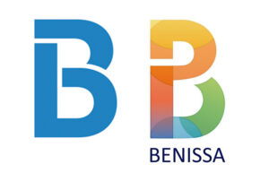 El logo de Benissa amb el logo de Viatges Barceló