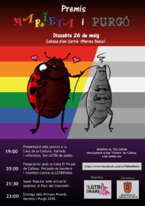 Cartell dels premis "Marieta" i "Purgó"