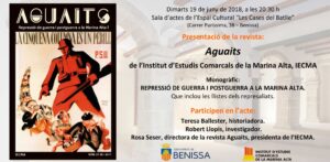 Presentació de la Revista Aguaits a Benissa