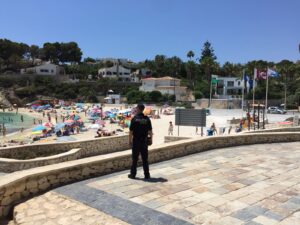 Policia local a La Fustera