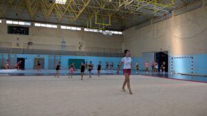 Entrenament a Benissa del Club de Gimnàstica Rítmica Sierra Madrid