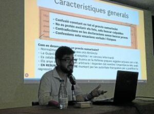 Luís Botella en un moment de la conferència