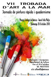 Cartell de la VII Trobada d'Art a la Mar de Benissa