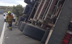 Estat en què ha quedat el camió