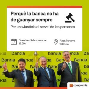 Cartell de la concentració a València