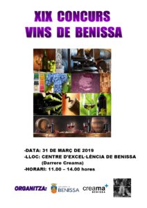 Cartell del Concurs de Vins de Benissa