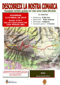 Cartell de la ruta al cim del Montgó