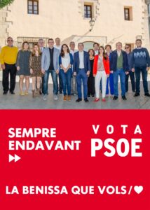 Cartell de la candidatura del PSOE de Benissa