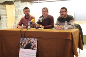 Manuel Juan, al centre, entre Abel Cardona i Xavi Tro