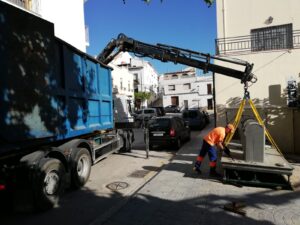 Plataforma de contenidors del carrer Bilbao