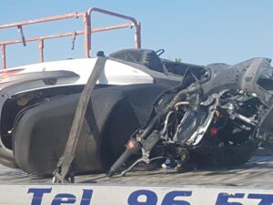 Estat en què ha quedat el ciclomotor