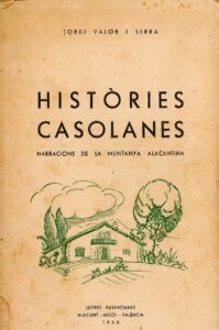 Portada del llibre "Històries Casolanes" de Jordi Valor i Serra
