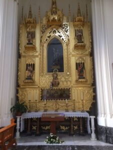 Altar a l'església de Benissa representant el purgatori