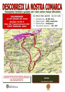 Cartell de la Ruta al Molí del Quisi