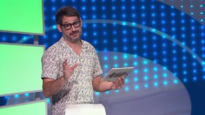 Eugeni Alemany, presentador del programa "Atrapa'm si pots"