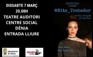 Cartell de la representació a Dénia