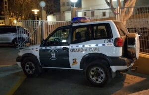 Un vehicle de la Guàrdia Civil a Benissa