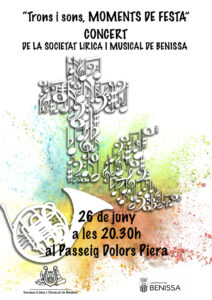 Cartell del concert de la Banda estiu 2021