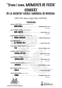 Programa del concert