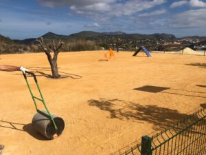 Millores al parc caní de l'avinguda Constitució