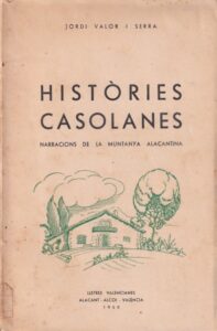 Portada del llibre "Històries Casolanes"
