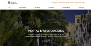 Portada de la web d'associacions