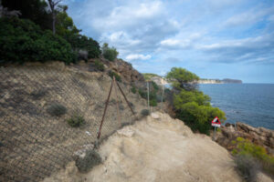 Zona de Cala Pinets limítrofa amb Patmore