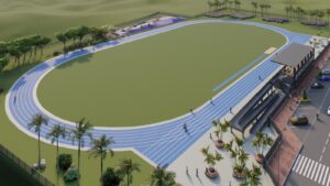 Renderitzat de la pista d'atletisme