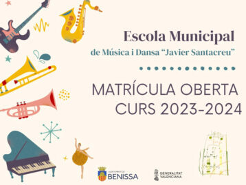 Obert el segon termini de matrícula de l’Escola Municipal de Música i Dansa “Javier Santacreu”