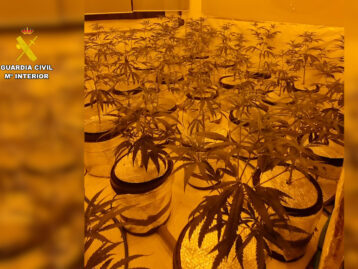 La Guàrdia Civil desmantella una plantació de marihuana indoor a Benissa i deté als seus responsables