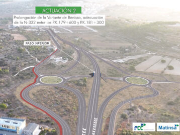 Un vídeo a vista de dron sobre la terminació de les obres de la variant de Benissa permet veure com serà el resultat final