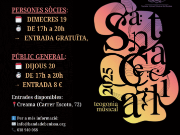 La Banda de Benissa presenta “Teogonia Musical” el pròxim dissabte 29 de novembre
