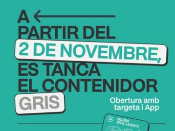 Benissa tancarà el contenidor gris de la fracció rebuig a partir del 2 de novembre