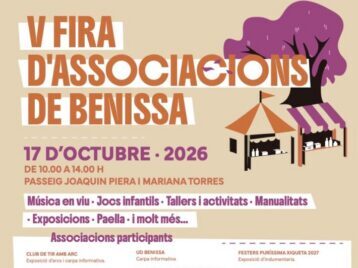 Benissa celebra la V Fira d’Associacions amb la participació de més d’una vintena d’entitats